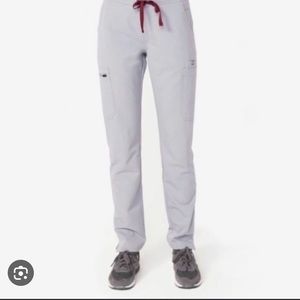 Figs Yola Skinny Scrub Pants - XXS Tall - Cement